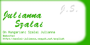 julianna szalai business card